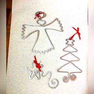 Vintage Metal Christmas ornaments